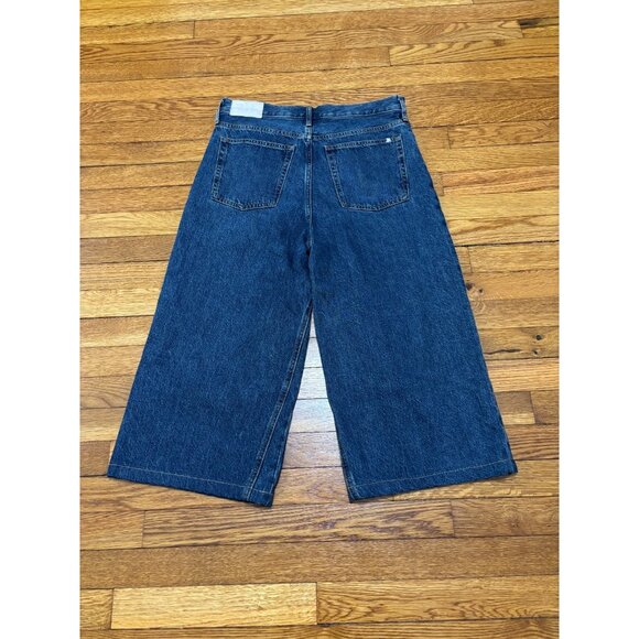 Everlane Womens Way-Wide Crop Jeans Size 29 31x20 Blue Dark Wash Denim Cropped - Picture 8 of 8